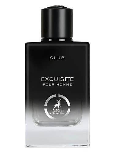Maison Alhambra Exquisite Club Eau de Parfum Flasche mit eleganter Gestaltung, Parfüm für Damen und Herren.