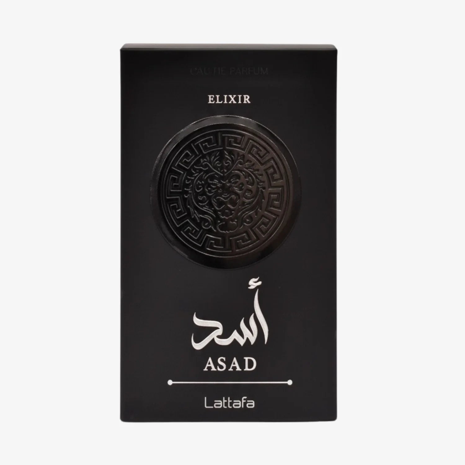 Lattafa Asad Elixir Parfüm im eleganten Flakon, hochwertiges arabisches Parfüm, luxuriöser Duft für Männer und Frauen.